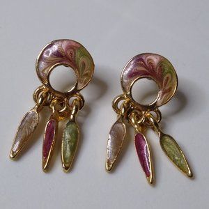 Vintage Colorful Dangle Earrings